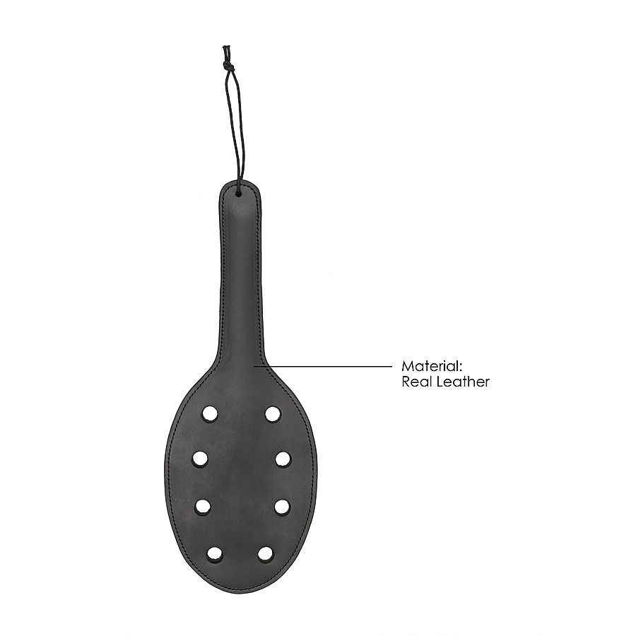 PAIN - Saddle leather paddle with 8 holes
