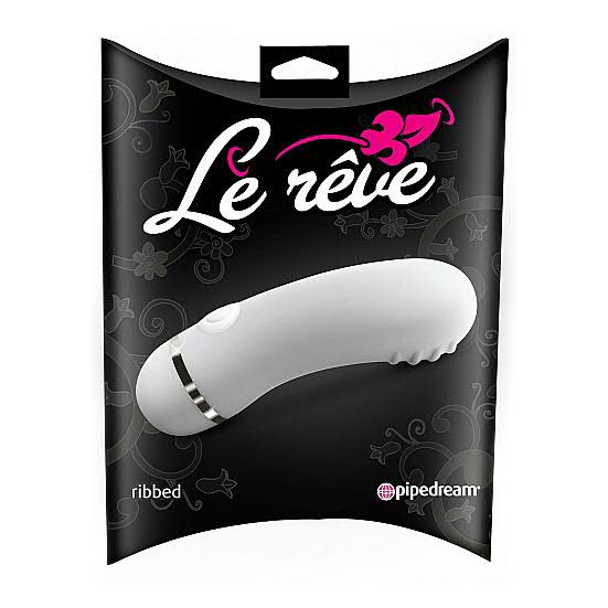 Le Reve - Ribbed Vibraattori, Valkoinen