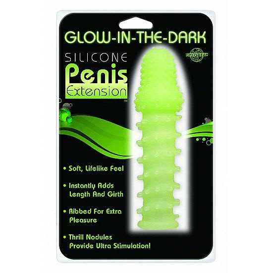 Silicone Penis Extension - Glow in the dark
