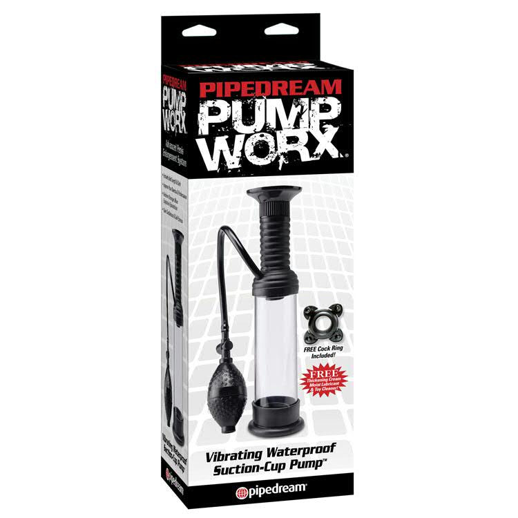 Pump Worx - Vibrating Waterproof Suction-Cup Pump, Penispumppu