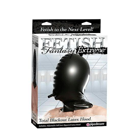 Total Blackout Latex Hood - Painehuppu