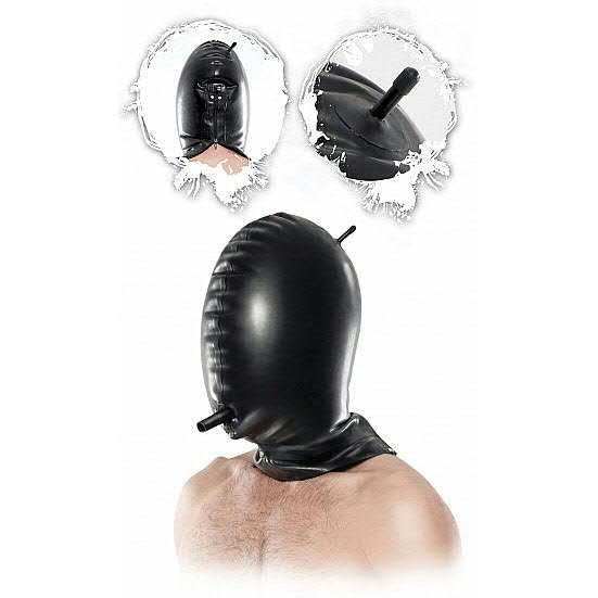 Total Blackout Latex Hood - Painehuppu