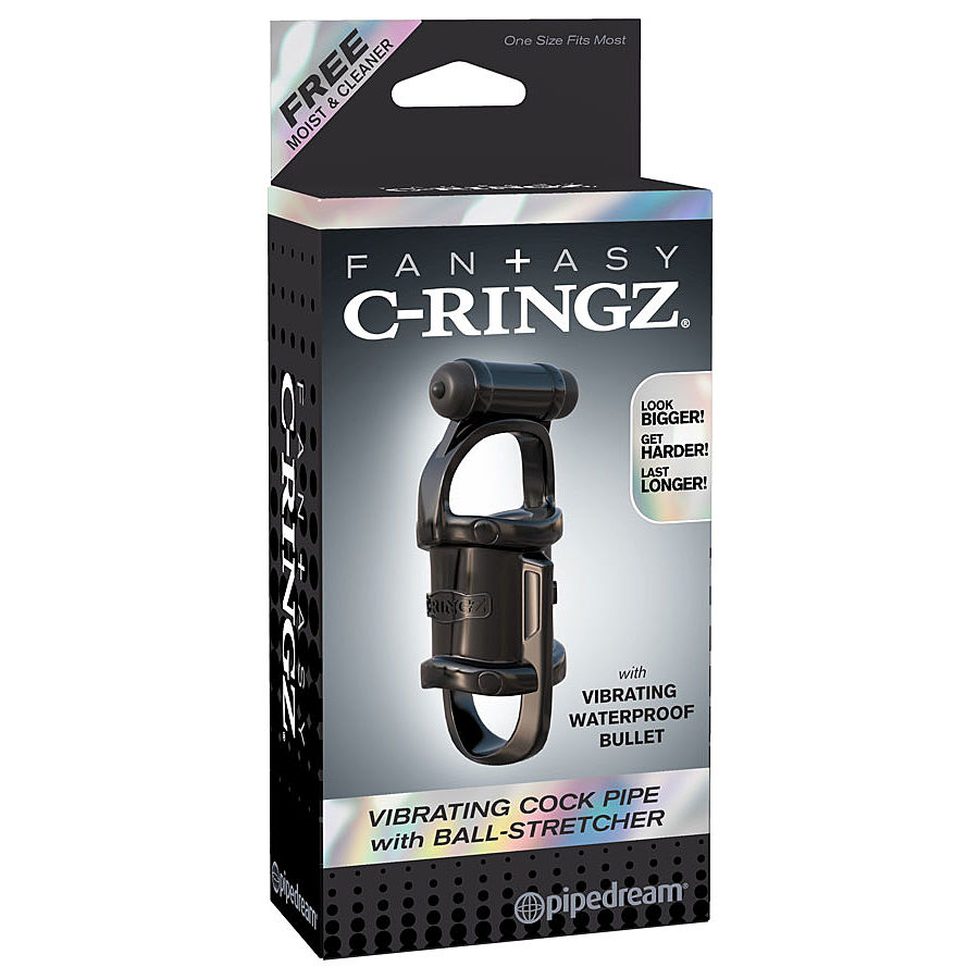 C-Ringz - Vibrating Cock Pipe with Ball-Stretcher
