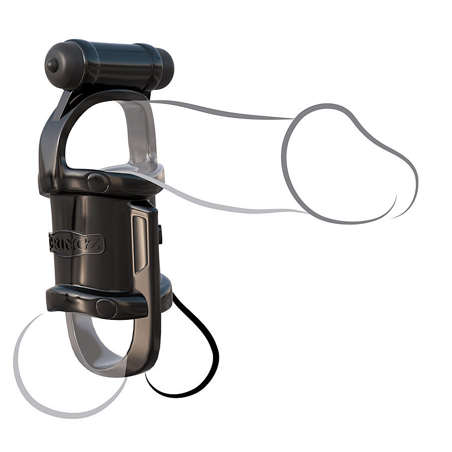 C-Ringz - Vibrating Cock Pipe with Ball-Stretcher