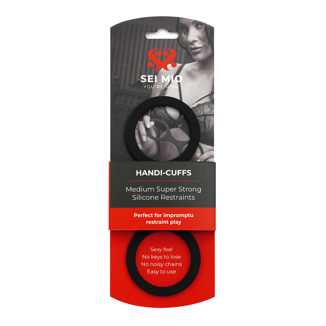 SEI MIO Handi-Cuffs - Silikonikahleet, M