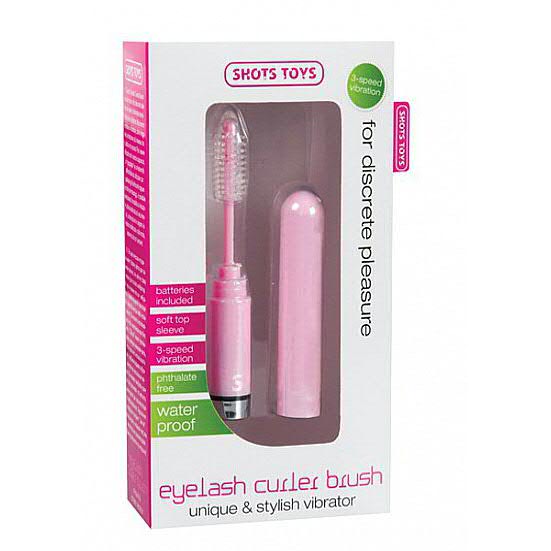 Vibrating Eyelash Curler Brush, Pink