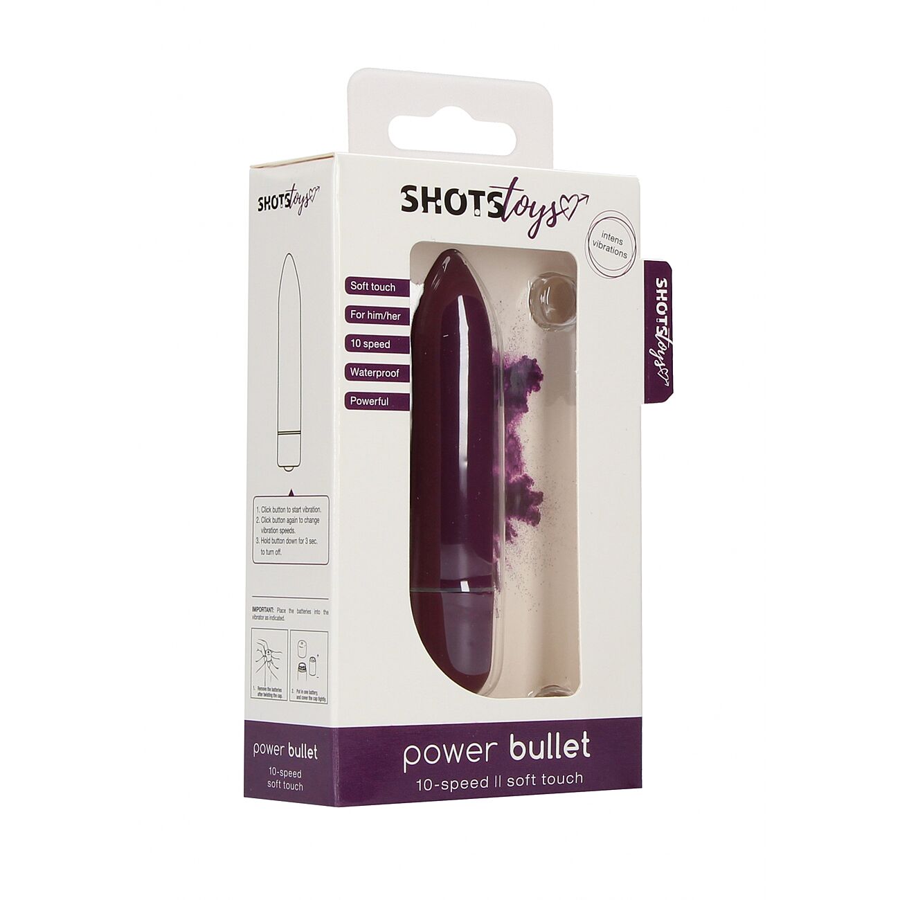 Shots Toys Power Bullet - Klitoriskiihotin 