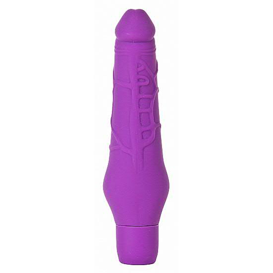 Silicone Penis Vibraattori, Lila