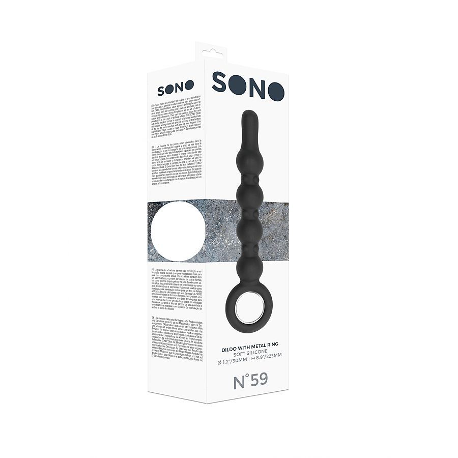 SONO - Dildo with Metal Ring, Nr 59