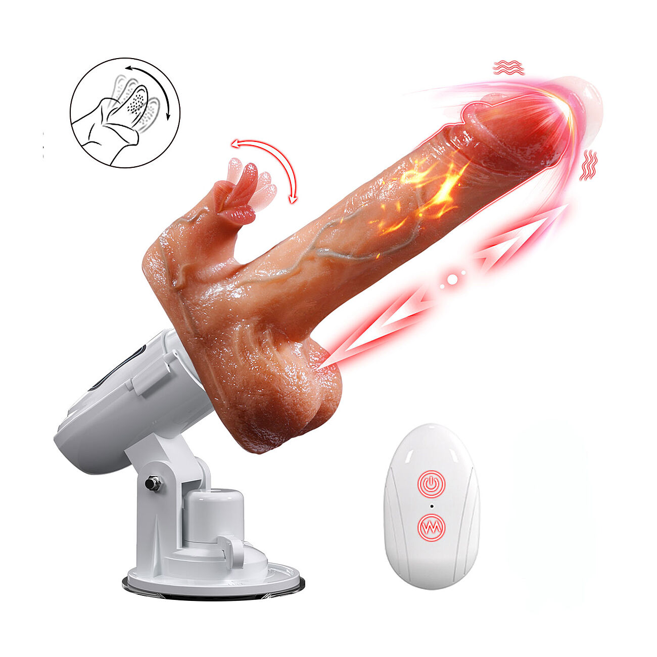 SOHIMI Lover II - Motorisoitu tekopenis seinkiinnikkeell