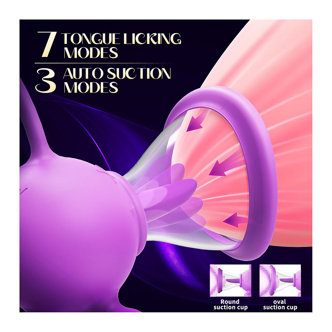 KOVIDA Octopus - Vibraattori ja imukuppikiihotin