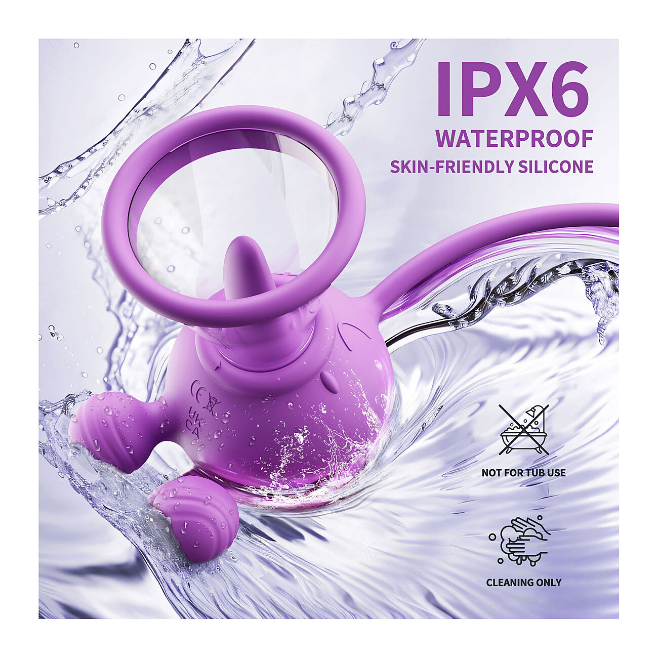 KOVIDA Octopus - Vibraattori ja imukuppikiihotin