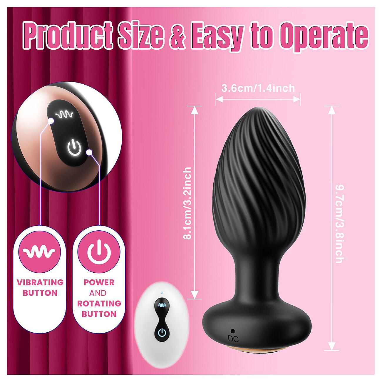 SOHIMI Whelk - Py�riv� ja v�risev� anaalitappi