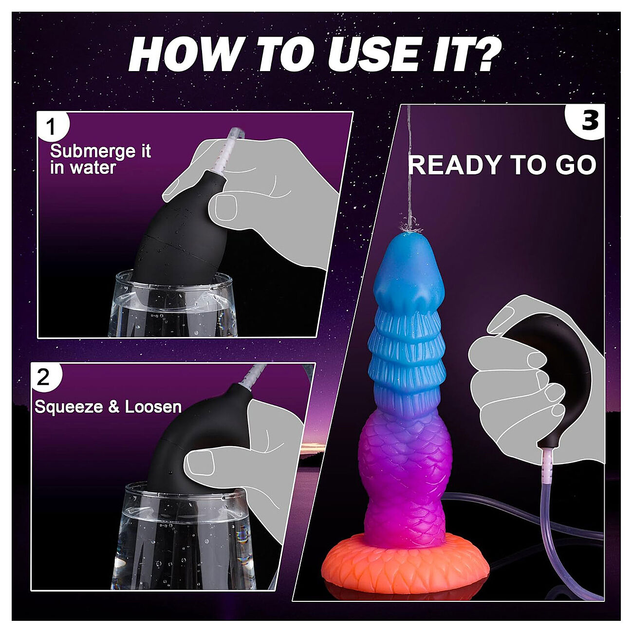Alien Toys Dragon Dream - Ejakuloiva dildo