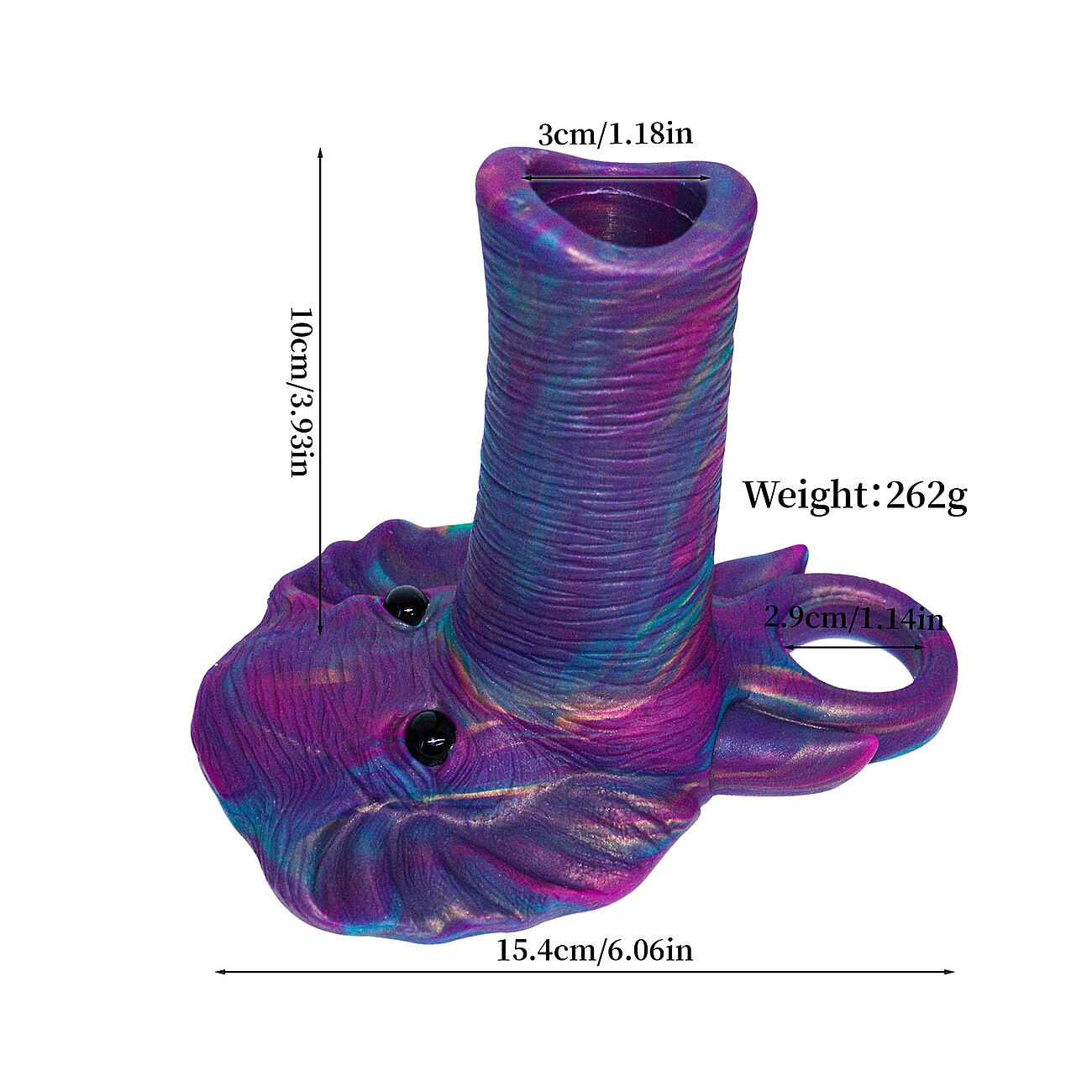 Alien Toys Elephant - Penissukka kivesrenkaalla