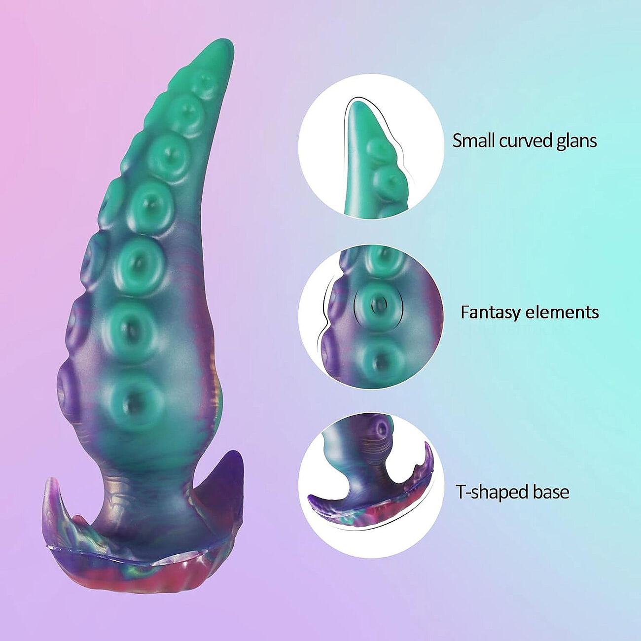 Alien Toys Green Squid - Anaalitappi h�nn�ll�