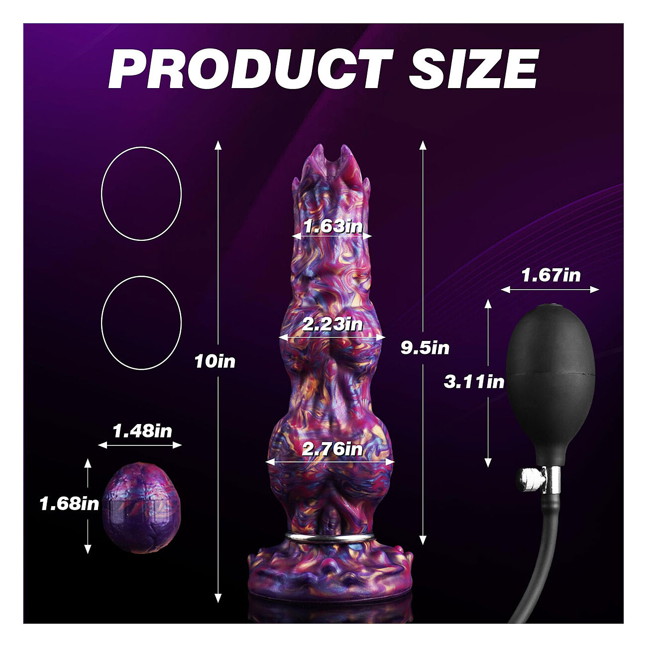 Alien Toys Elyndor - Fantasiadildo + munasetti