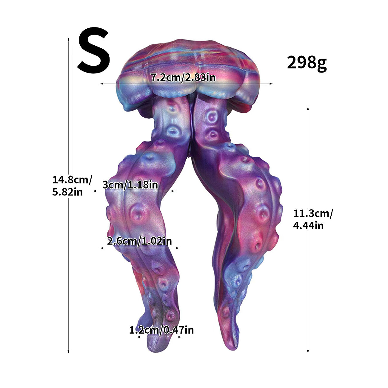 Alien Toys Tentacle - Meduusa anaalitappi, S