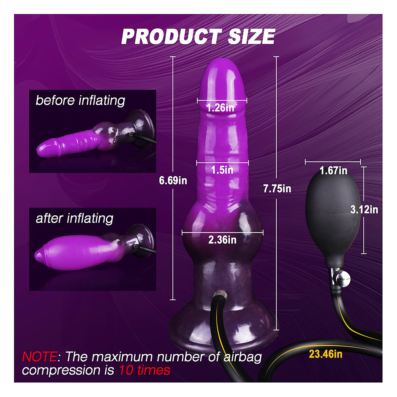 Alien Toys Pyrathos - Pumpattava dildo