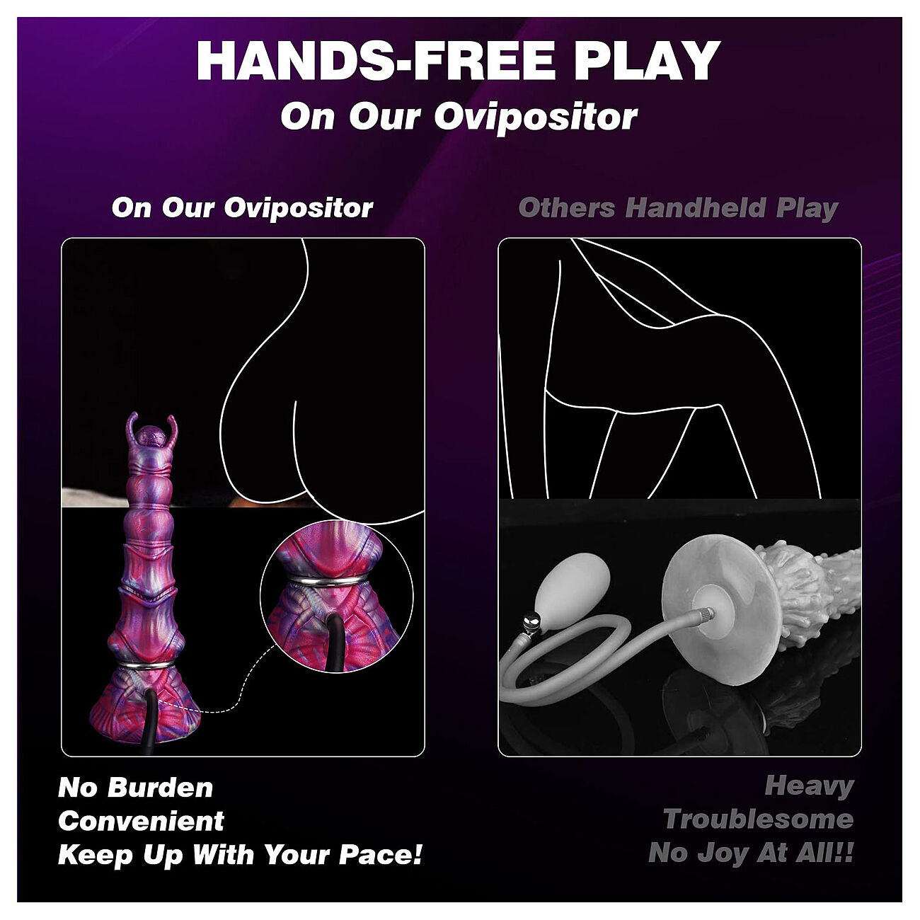 Alien Toys Monster - Fantasiadildo + munasetti