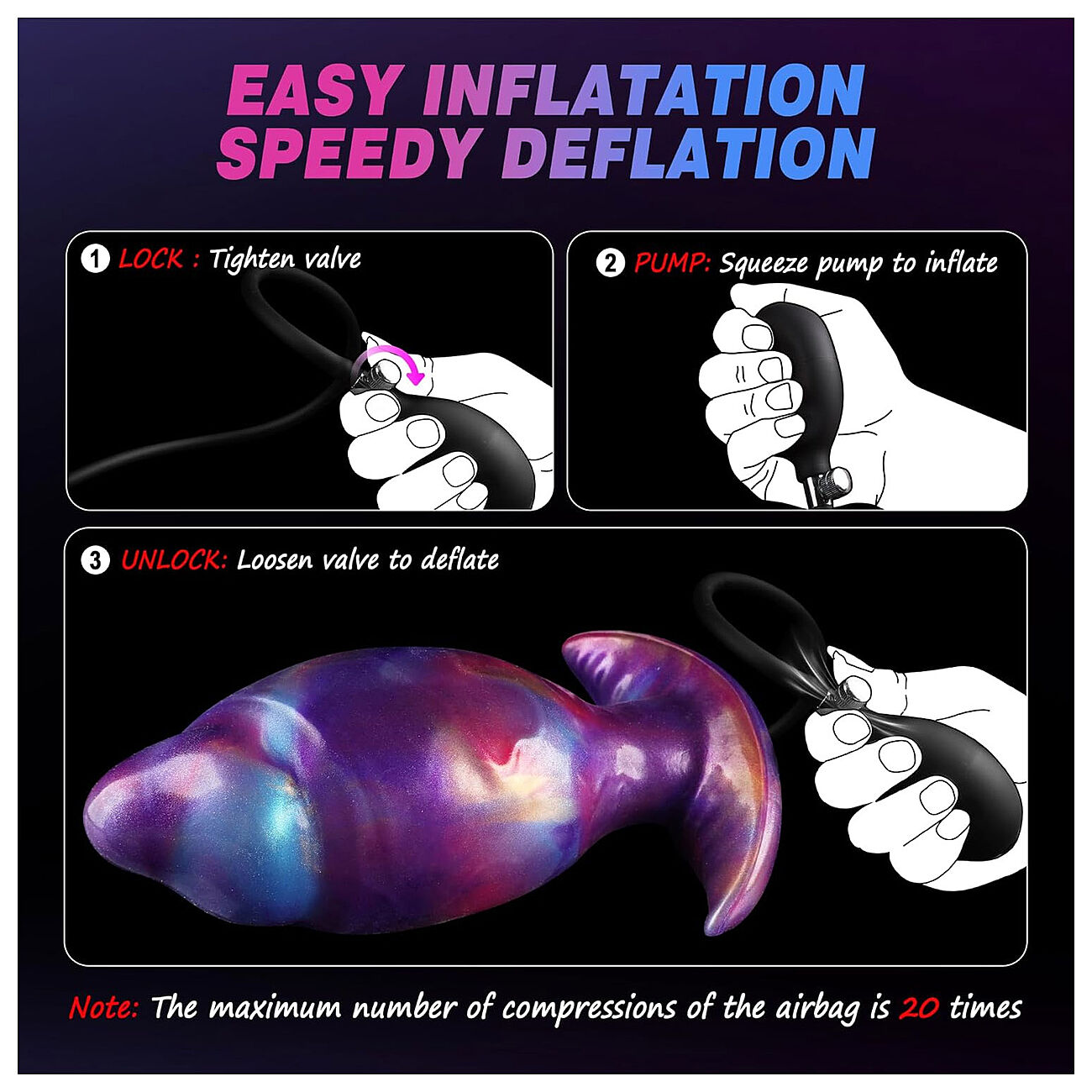 Alien Toys Nyxarion - Pumpattava anaalitappi