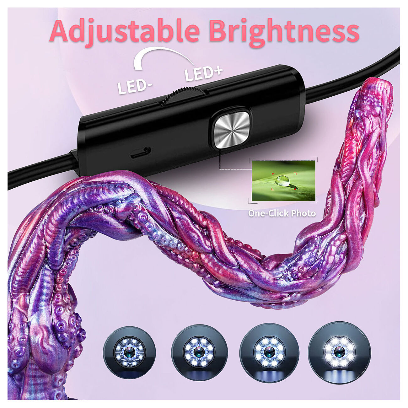 Alien Toys Endoscopy - Fantasiadildo kameralla