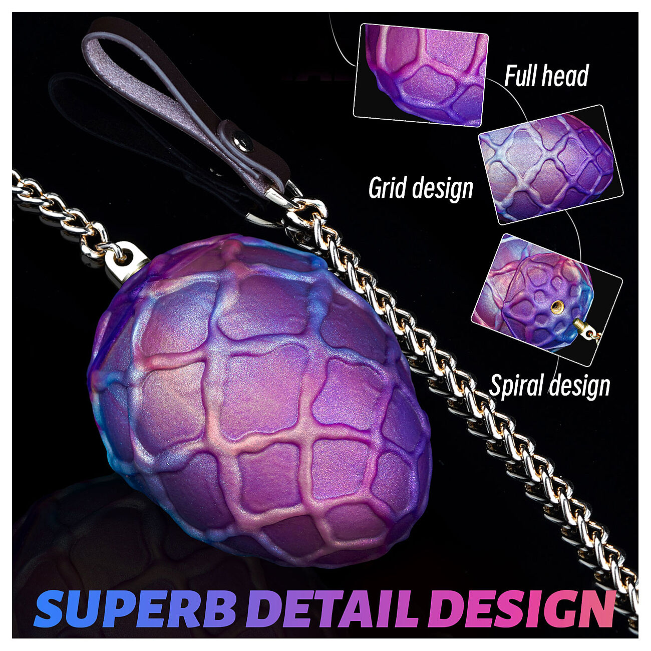 Alien Toys Eggseth - Silikonimuna ketjulla, L