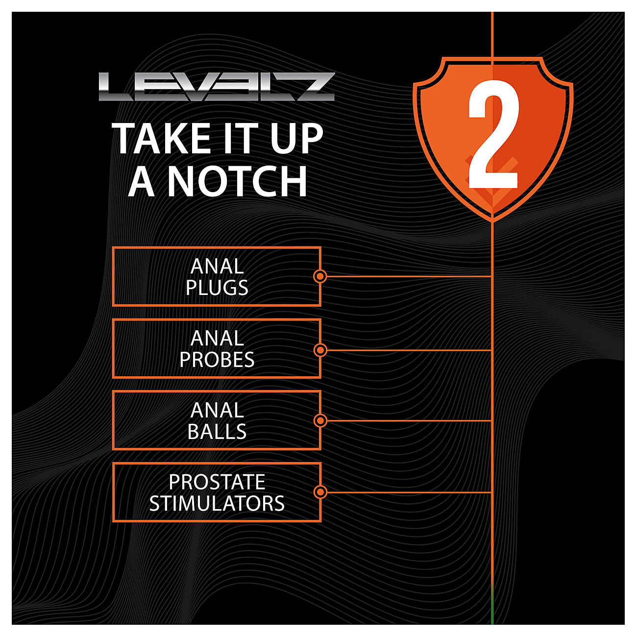 LEVELZ Rippled - Eturauhaskiihotin, M-koko