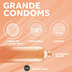 EXS Grande XL - Kondomi, 12 kpl