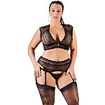 Cottelli Collection Samantha - Sukkanauhaliiviasu, Plus Size