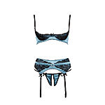 Cottelli Collection Jade - Sukkanauhaliivisetti