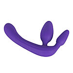 Strapless Strap-On Triple Teaser - Dildo