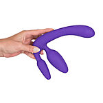 Strapless Strap-On Triple Teaser - Dildo