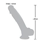 Medical Silicone Dildo, 24 cm