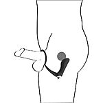 Black Velvets - Anaalivibraattori penisrenkaalla