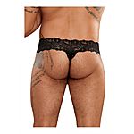 Male Power - Scandal Lace Micro Thong Pinch Back