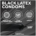 EXS Black Latex - Kondomi, 12 kpl
