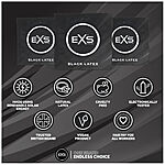 EXS Black Latex - Kondomi, 12 kpl