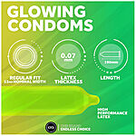 EXS Glowing - Kondomi, 3 kpl