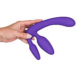 Strapless Strap-On Triple Teaser - Dildo