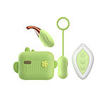 KOVIDA - 4-osainen kiihotinsetti kauko-ohjaimella, vihre