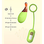 KOVIDA - 4-osainen kiihotinsetti kauko-ohjaimella, vihre