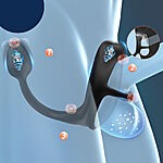 SOHIMI Pointy - Eturauhaskiihotin penis-kivesrenkaalla