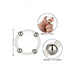 Silikoninen penisrengas metallikuulilla