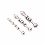 Kiotos Steel - Muotoillut penisplugit, 3 kpl 