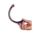Glamour Glass Curved Wand - Tupladildo, M-koko