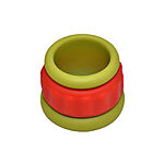 Kiotos KSB - Kahden penisrenkaan setti, vihre�-punainen