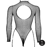 Le Desir - Pitkhihainen verkkobody, Plus Size