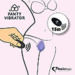 FeelzToys - Pikkuhousuvibraattori, tummansininen