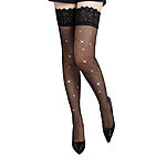 OhYeah - Stay Up-verkkosukat strassikoristein